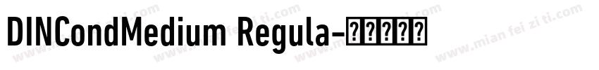 DINCondMedium Regula字体转换